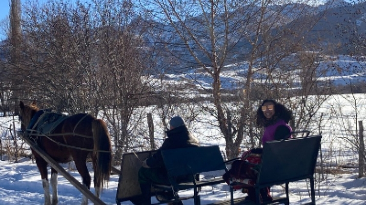 Winter adventure tour near Bishkek
