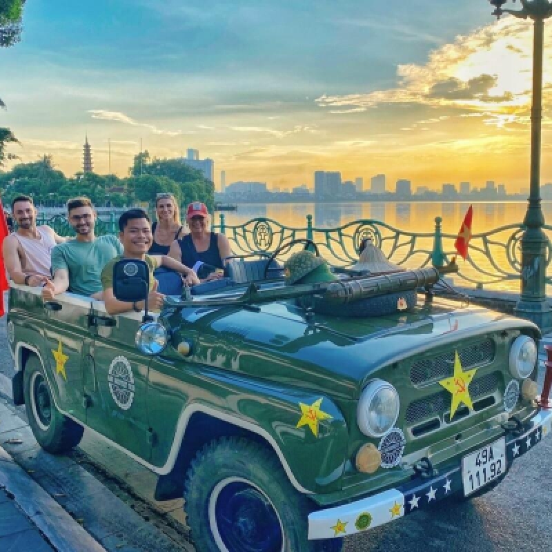 Vintage Jeep Discovery Hanoi Landmarks Secret Corners Morning Tour 6
